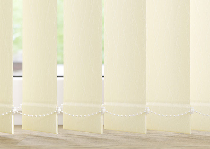 Deanna, Soft Cream - Vertical Blind Slats - Image 3